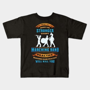 Funny Marching band shirts Kids T-Shirt